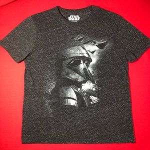 Star Wars gray white clone face graphic tee M